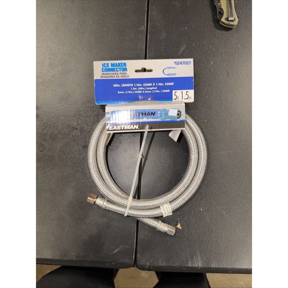 EASTMAN-Goodyear Universal Ice Maker Connector 5ft . x 1/4" Inlet #0247027